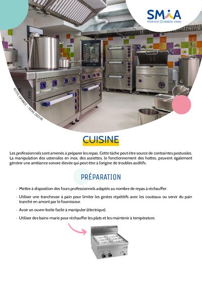 Petite enfance - Crèche cuisine - SMIA
