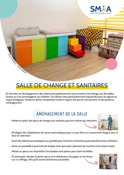 Petite enfance - Crèche salle de change et sanitaires - SMIA